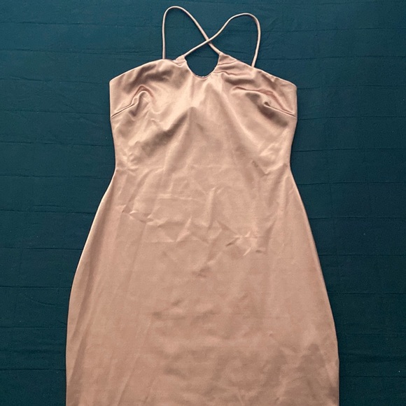 Bodycon Satin Dress - Picture 1 of 2